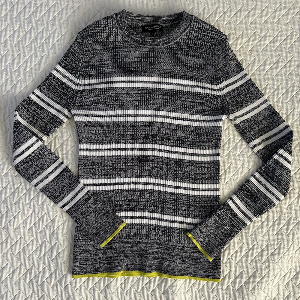 Striped Banana Republic Sweater, Medium